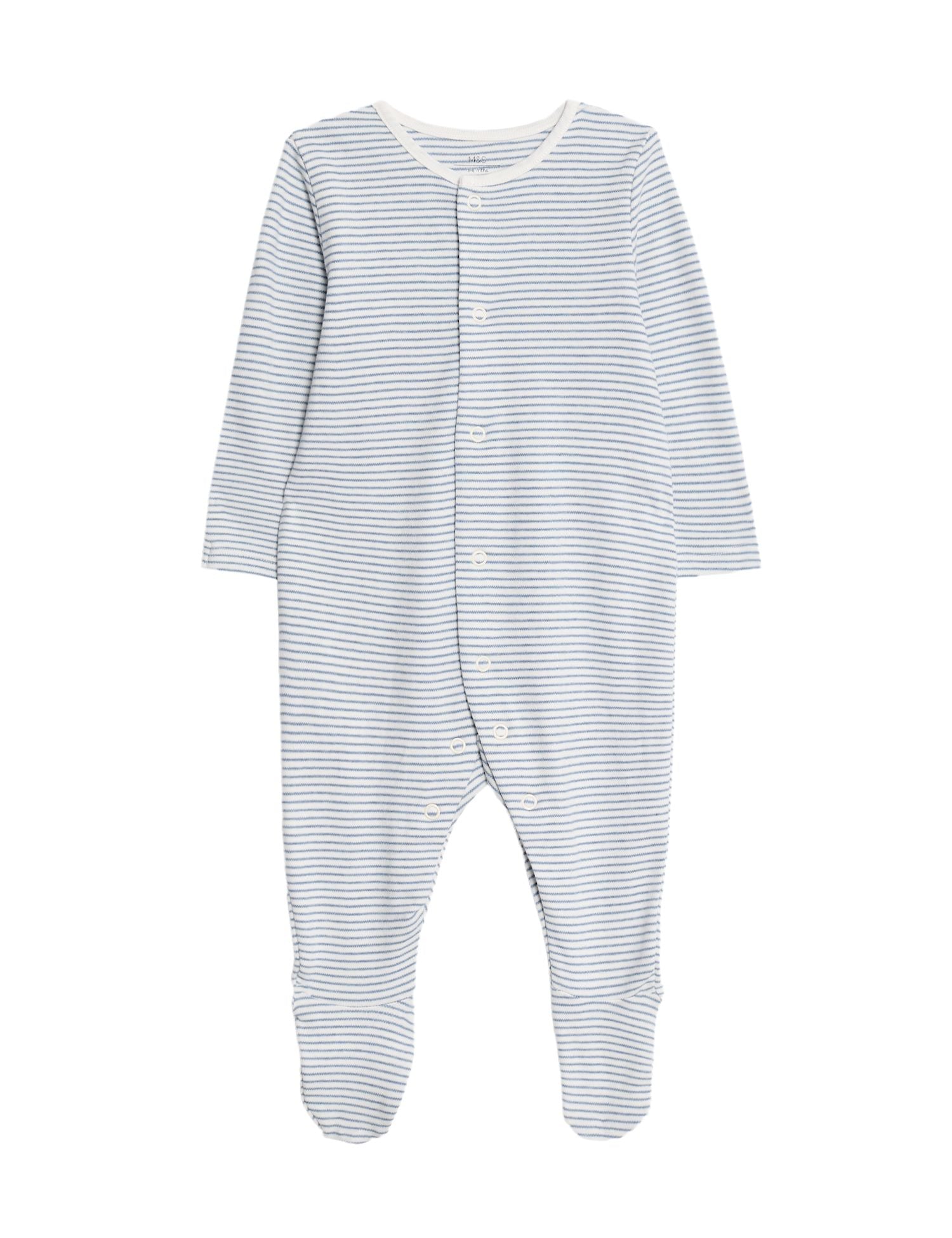 3 Pack Pure Cotton Dog Popper Footed Sleepsuits (0-3 Yrs)