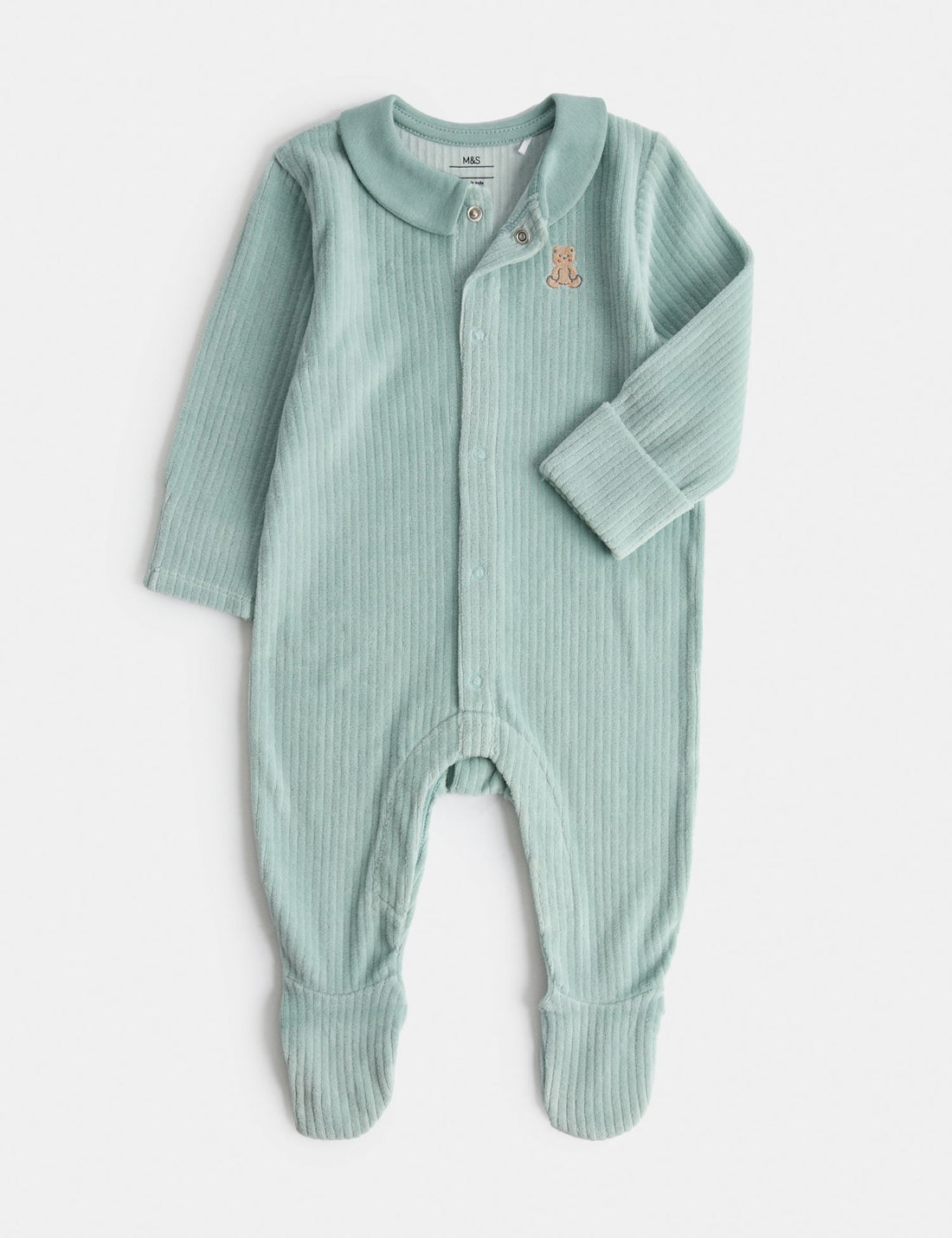 Velour Sleepsuit (0-12 Mths)