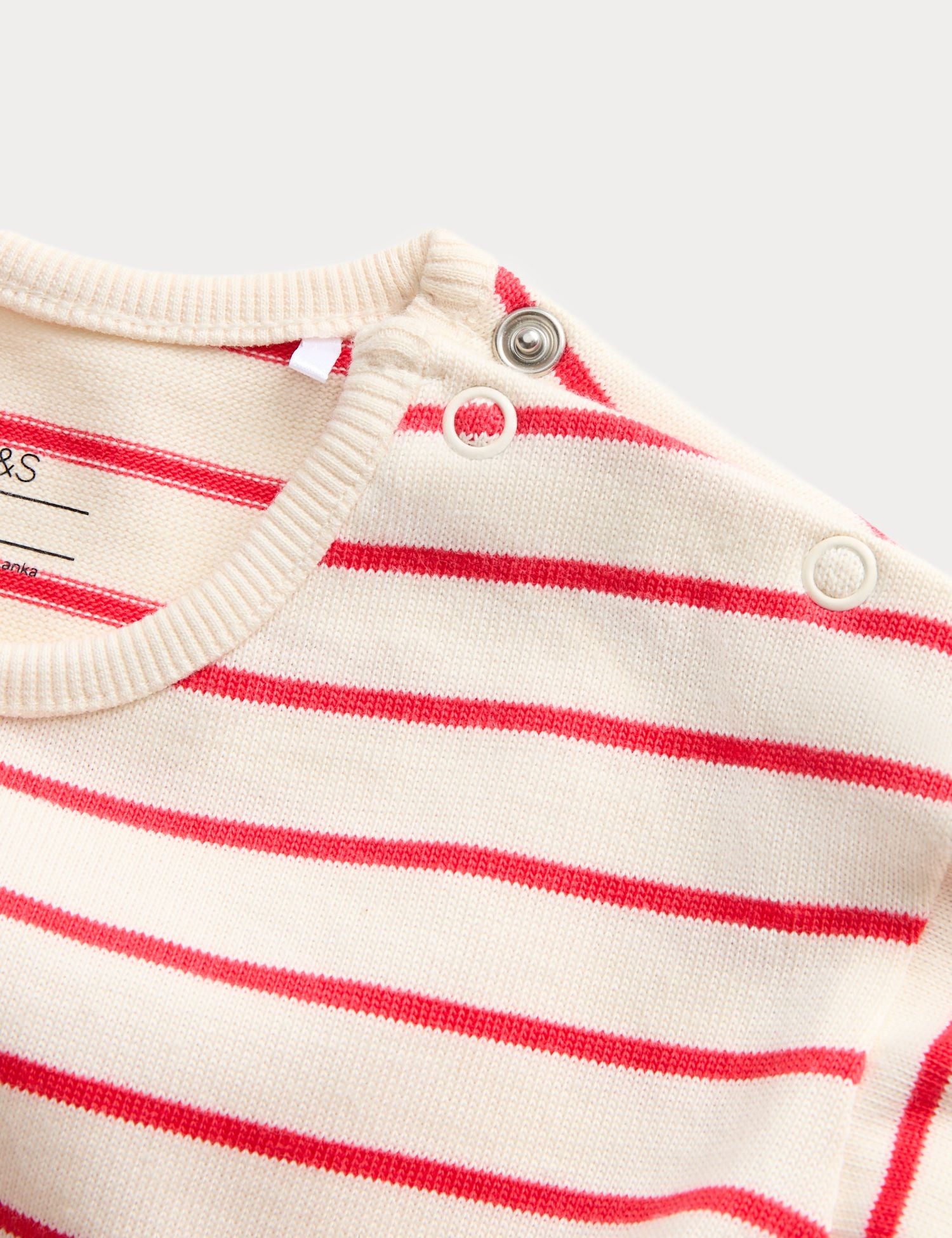 2 Piece Cotton Rich Striped Outfit (0-3 Yrs) - RED MIX / 12-18 Months