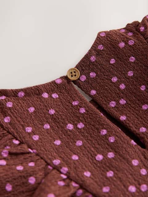 Brown Tiered Summer Dress (3mths-7yrs)