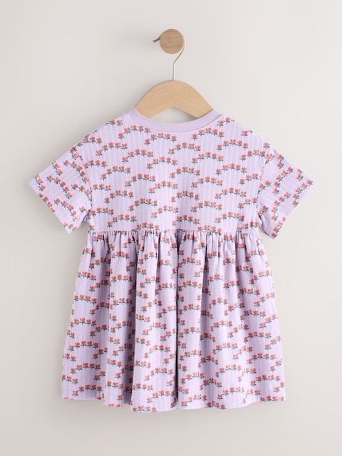 Lilac Bunny Jersey Dress (3mths-7yrs)