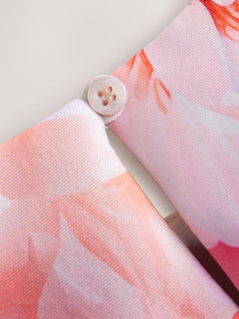 Pink Floral Scuba Occasion Dress (3mths-7yrs)