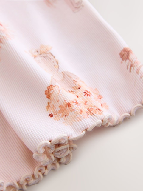 Pink Ballerina Short Sleeve Ribbed Dress (3mths-7yrs)