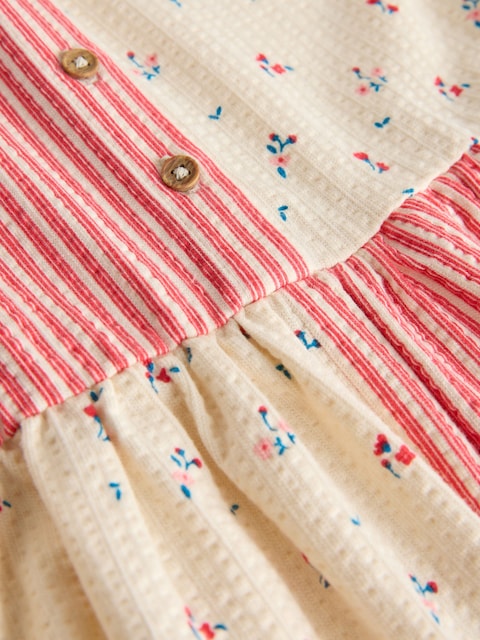 Patchwork Strawberry Jersey Dress (3mths-7yrs)