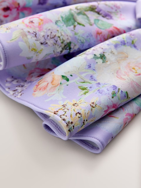 Lilac Floral Scuba Occasion Dress (3mths-7yrs)