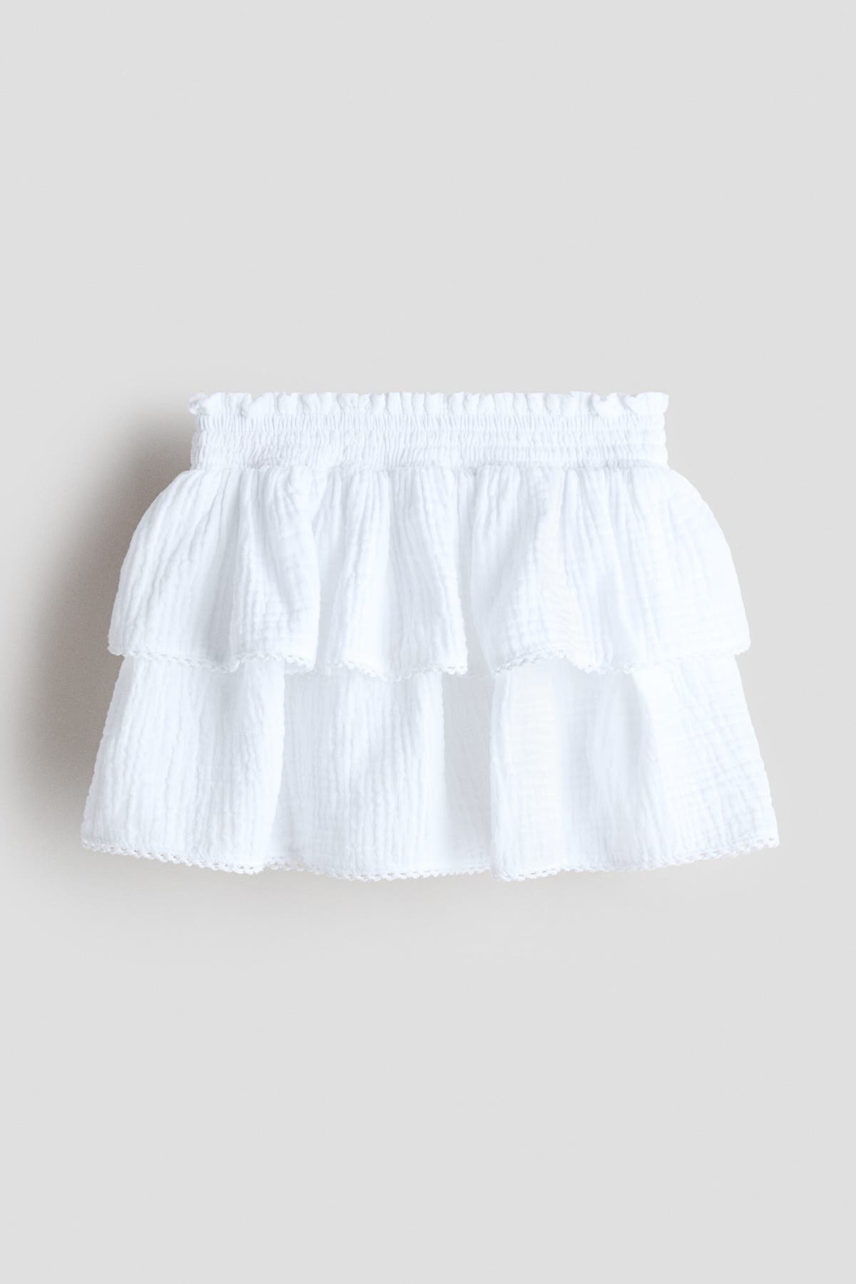 Tiered muslin skirt