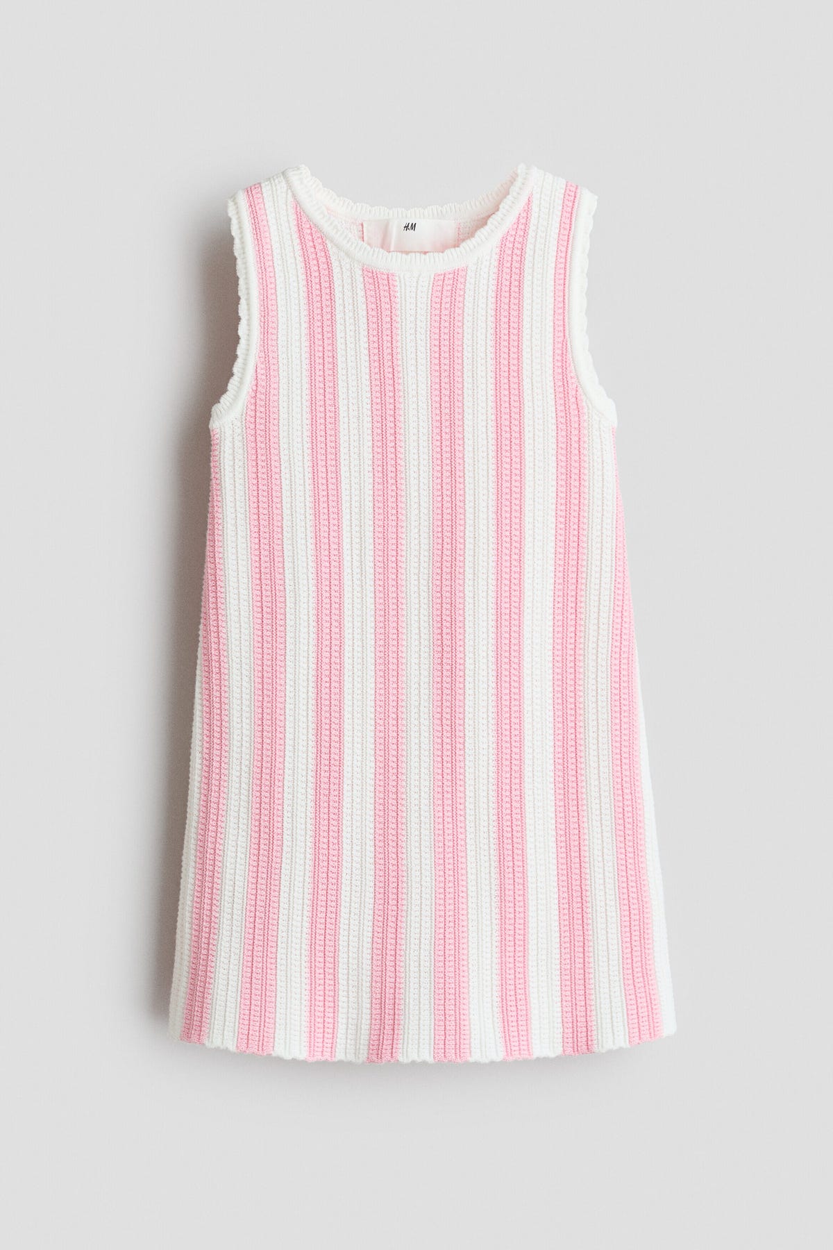 Textured cotton dress