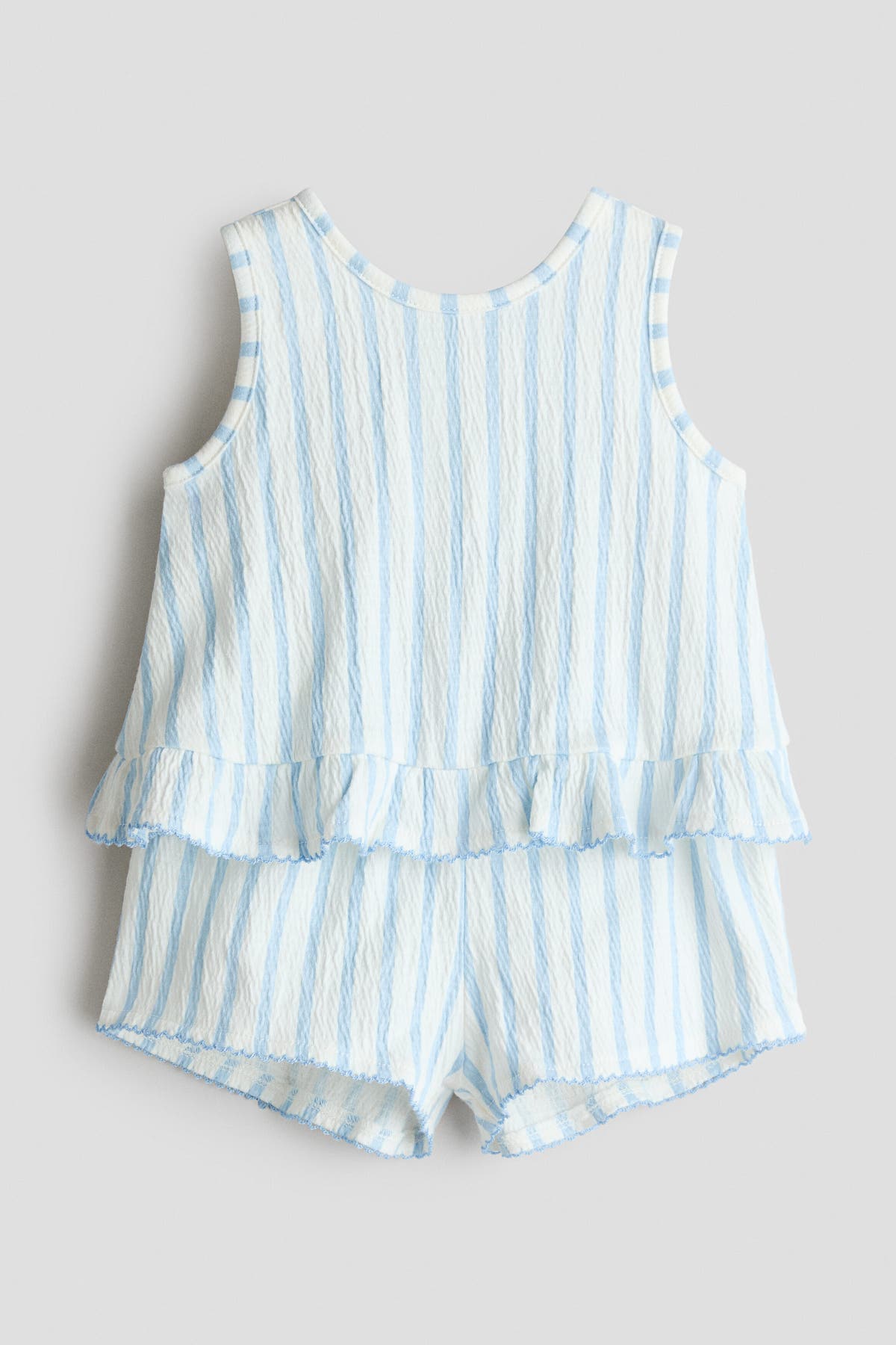 2-piece crinkled cotton set