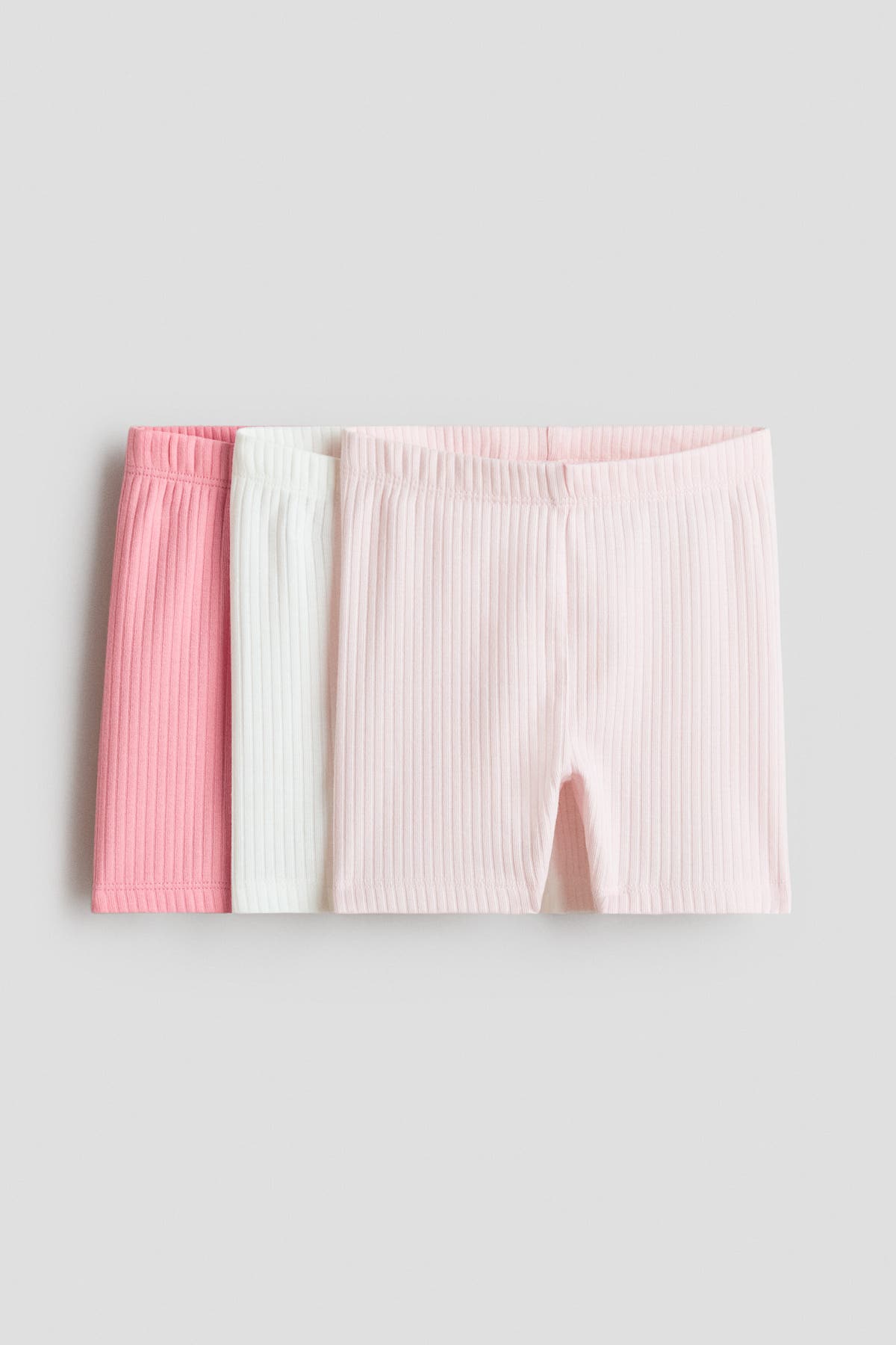 3-pack ribbed cycling shorts