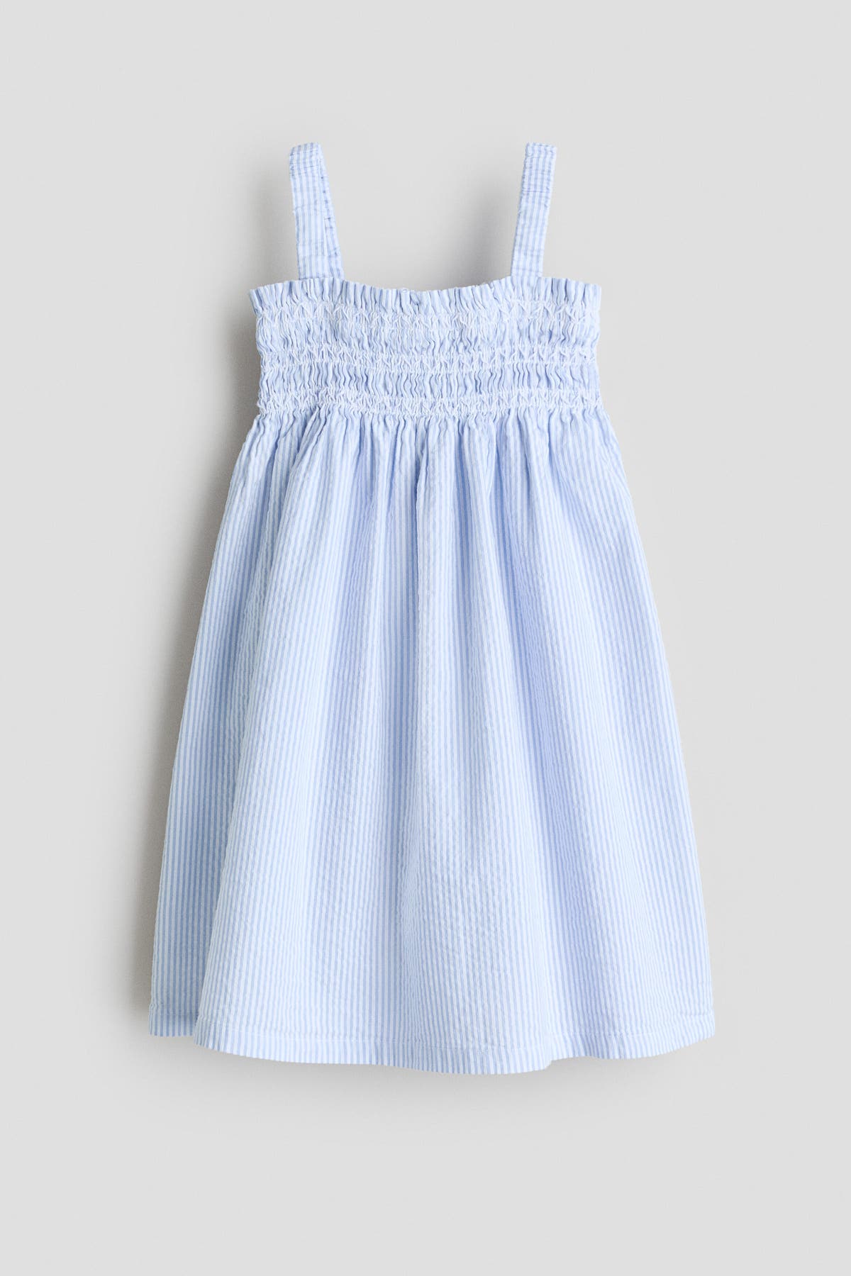 Smocked strappy dress