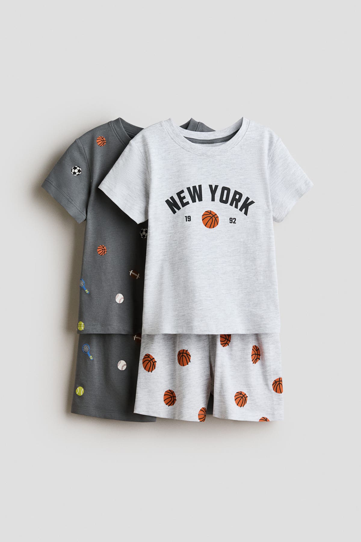 2-pack printed cotton pyjamas