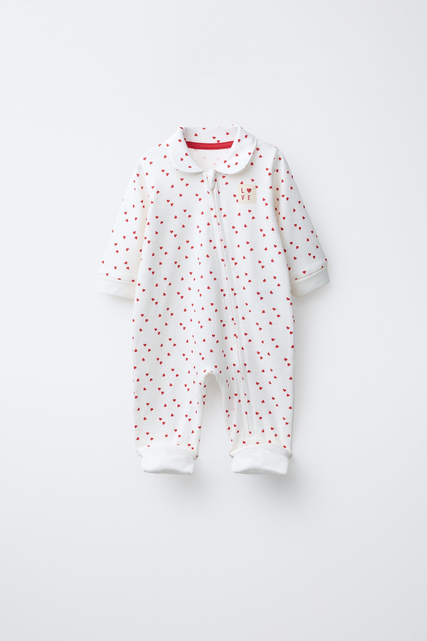 CONVERTIBLE FOOT ZIP-UP SLEEPSUIT - Ecru / 12-18 months (86 cm)