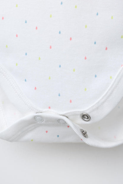 5-PACK OF DROPS AND STRIPES BODYSUITS