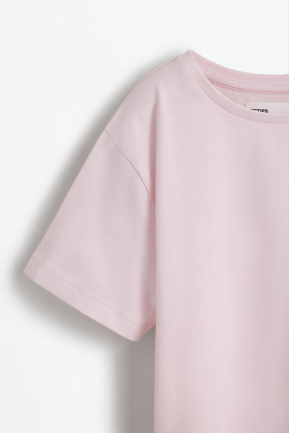 4-pack of plain T-shirts - PALE OCHRE / 11-12 years