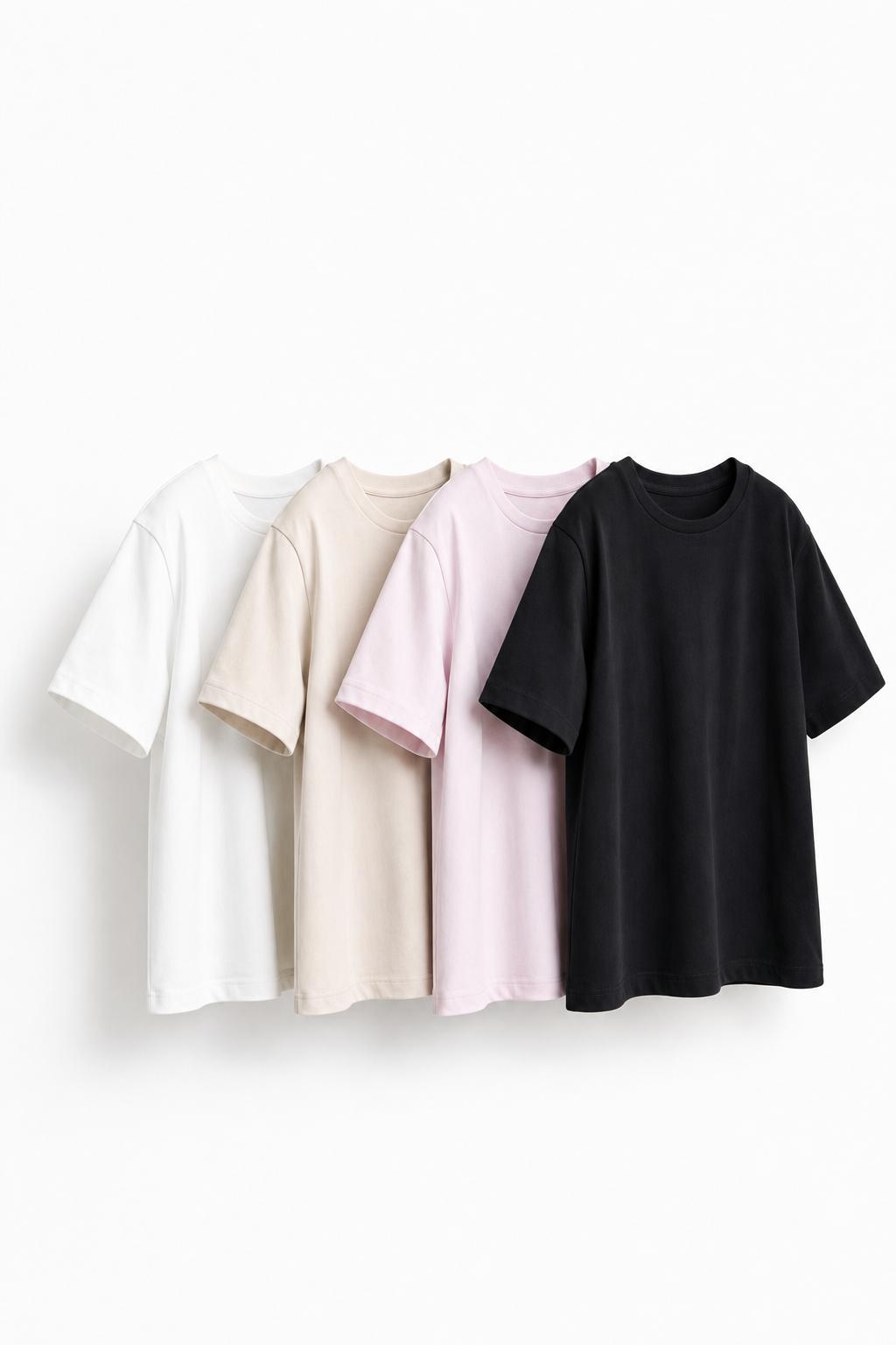 4-pack of plain T-shirts