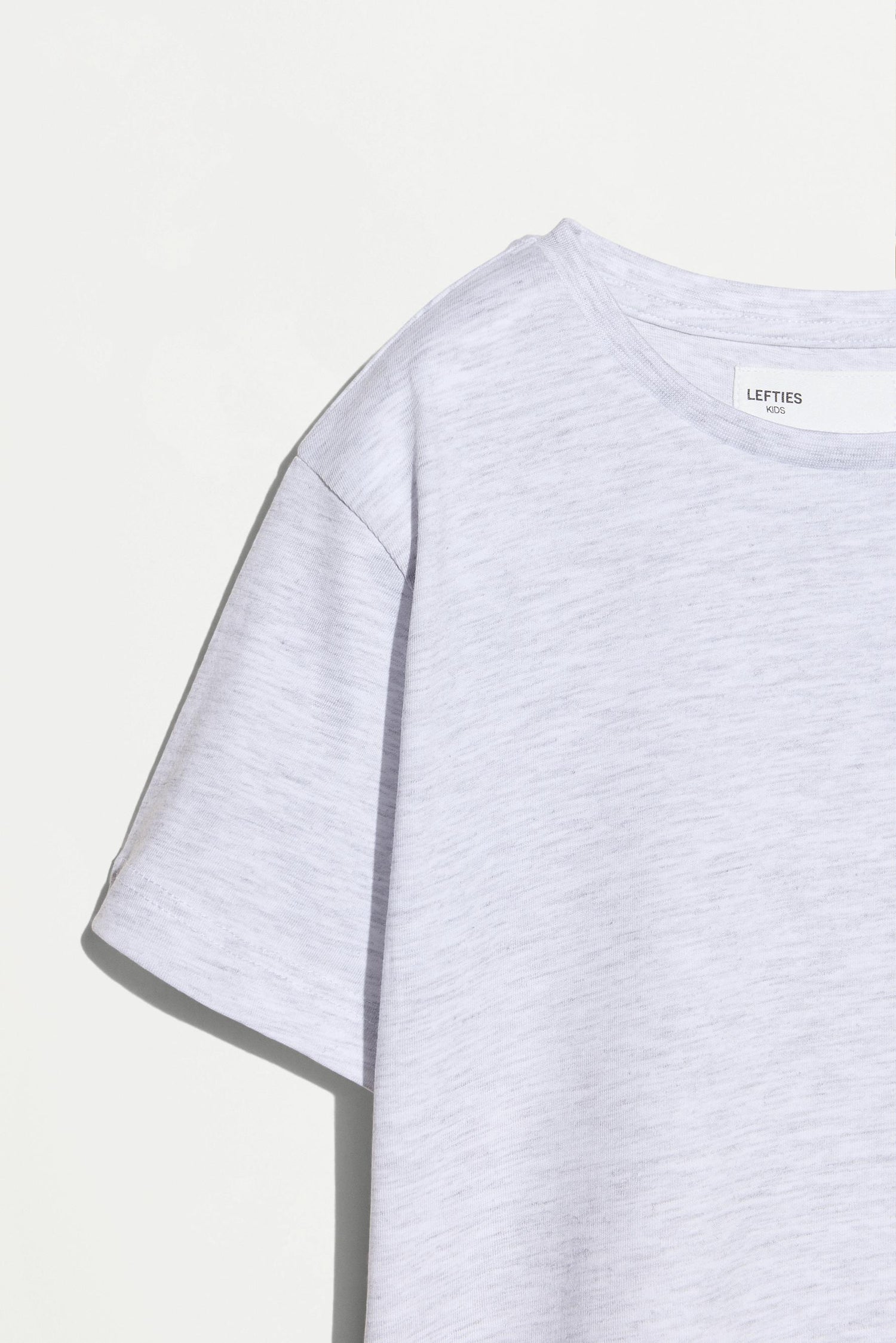 4-pack of plain T-shirts - PALE GREY / 11-12 years