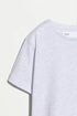 4-pack of plain T-shirts - PALE GREY / 11-12 years