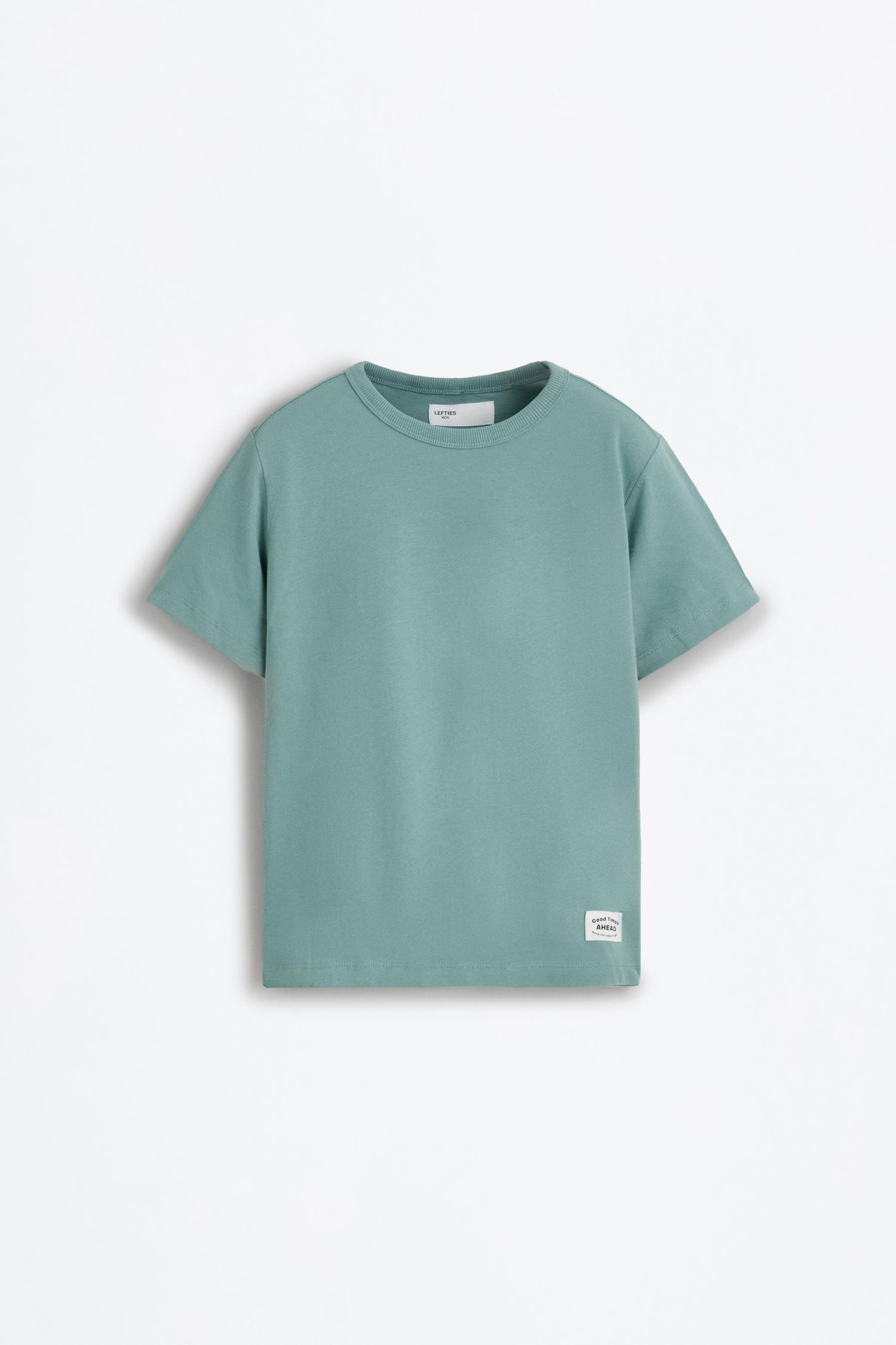 4-pack of plain T-shirts - GREENISH / 11-12 years