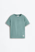 4-pack of plain T-shirts - GREENISH / 11-12 years