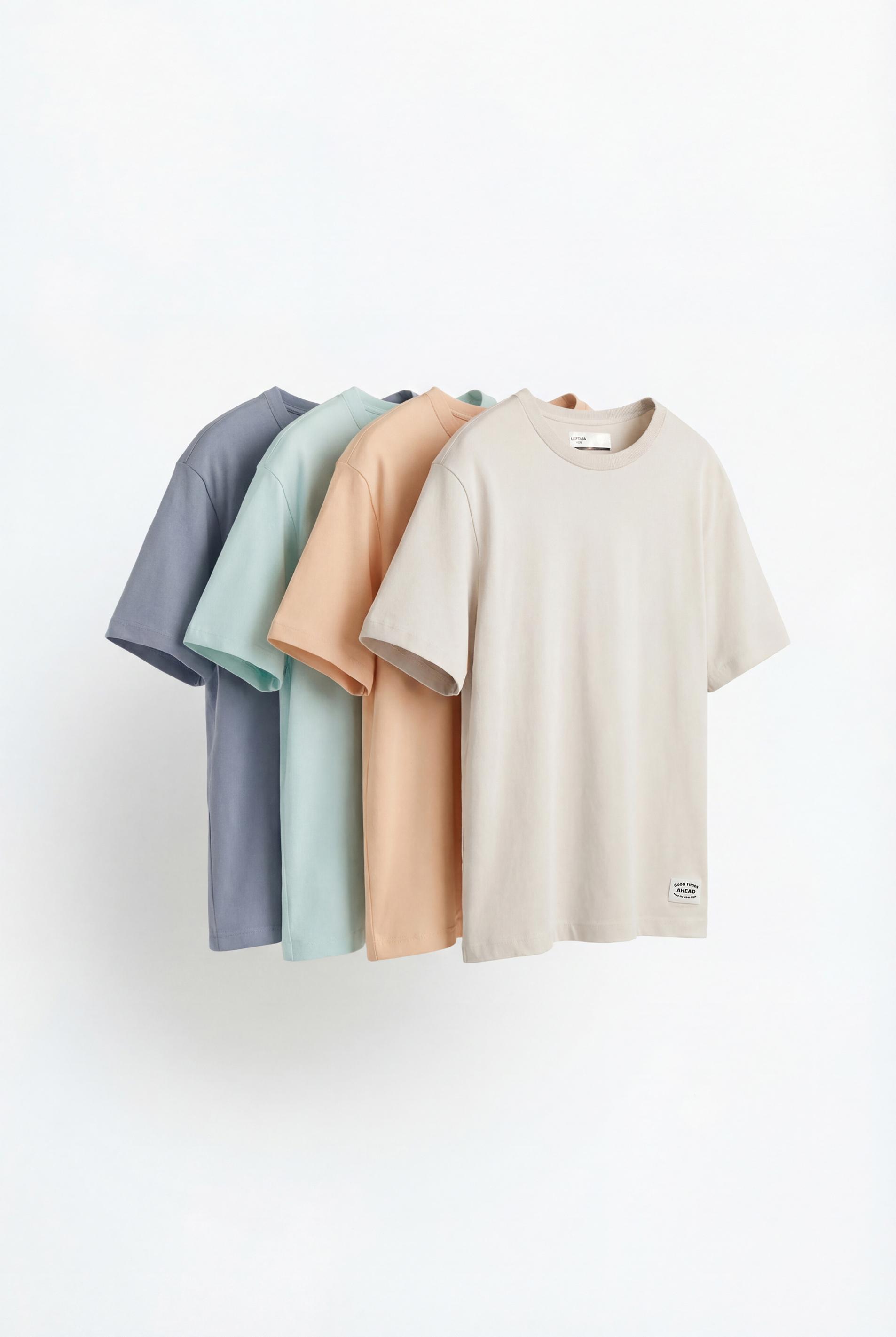 4-pack of plain T-shirts