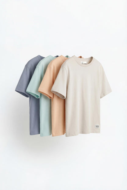 4-pack of plain T-shirts