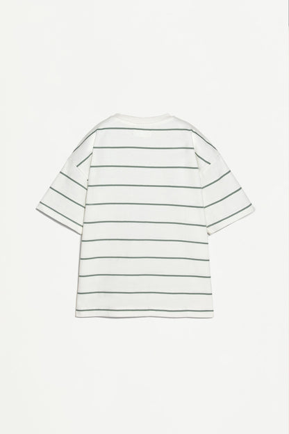 Striped heavy jersey T-shirt