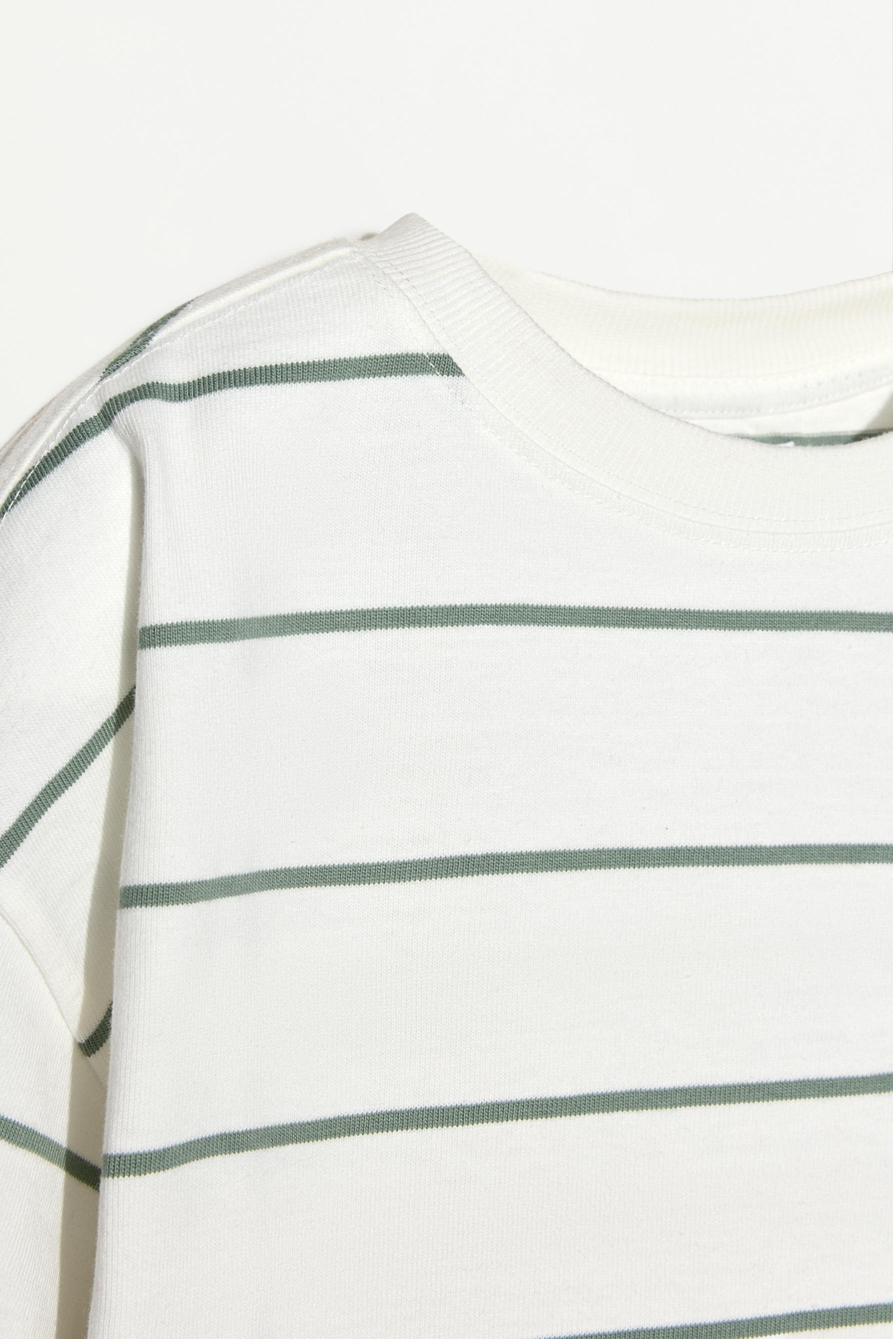 Striped heavy jersey T-shirt
