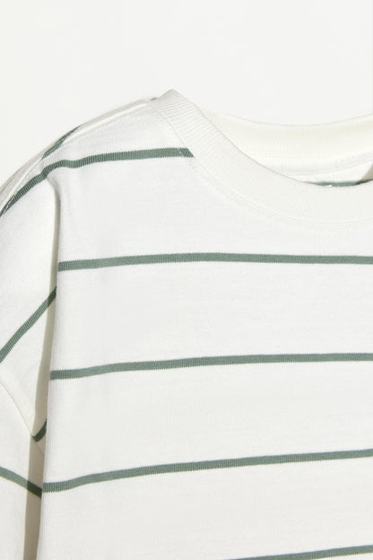 Striped heavy jersey T-shirt