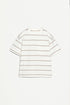 Striped heavy jersey T-shirt - MINK / 11-12 years