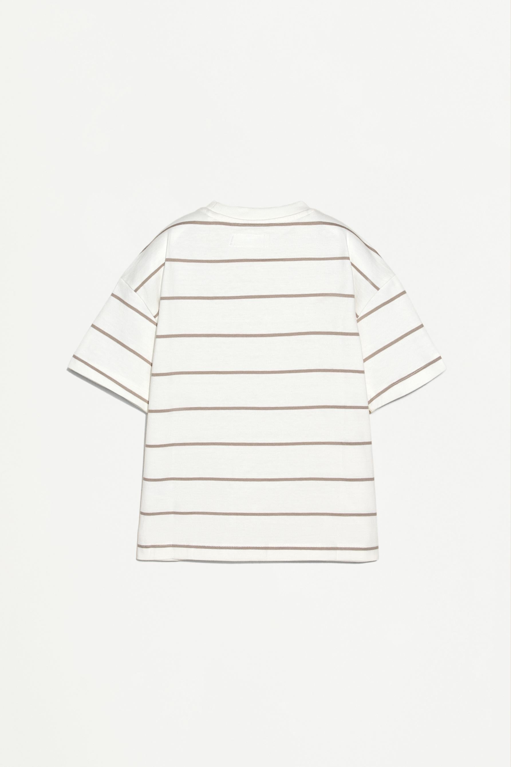 Striped heavy jersey T-shirt