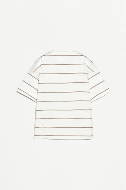 Striped heavy jersey T-shirt