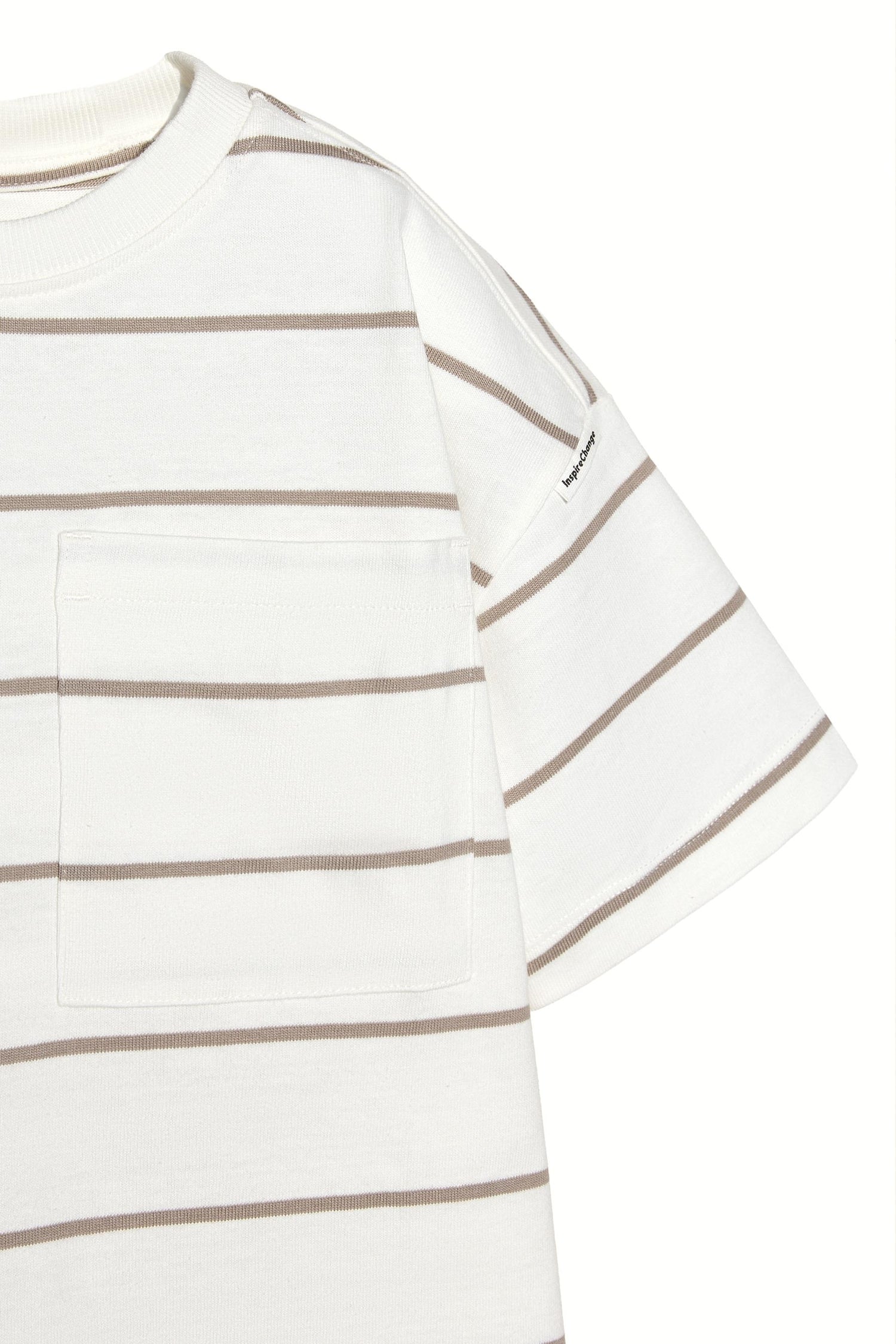 Striped heavy jersey T-shirt