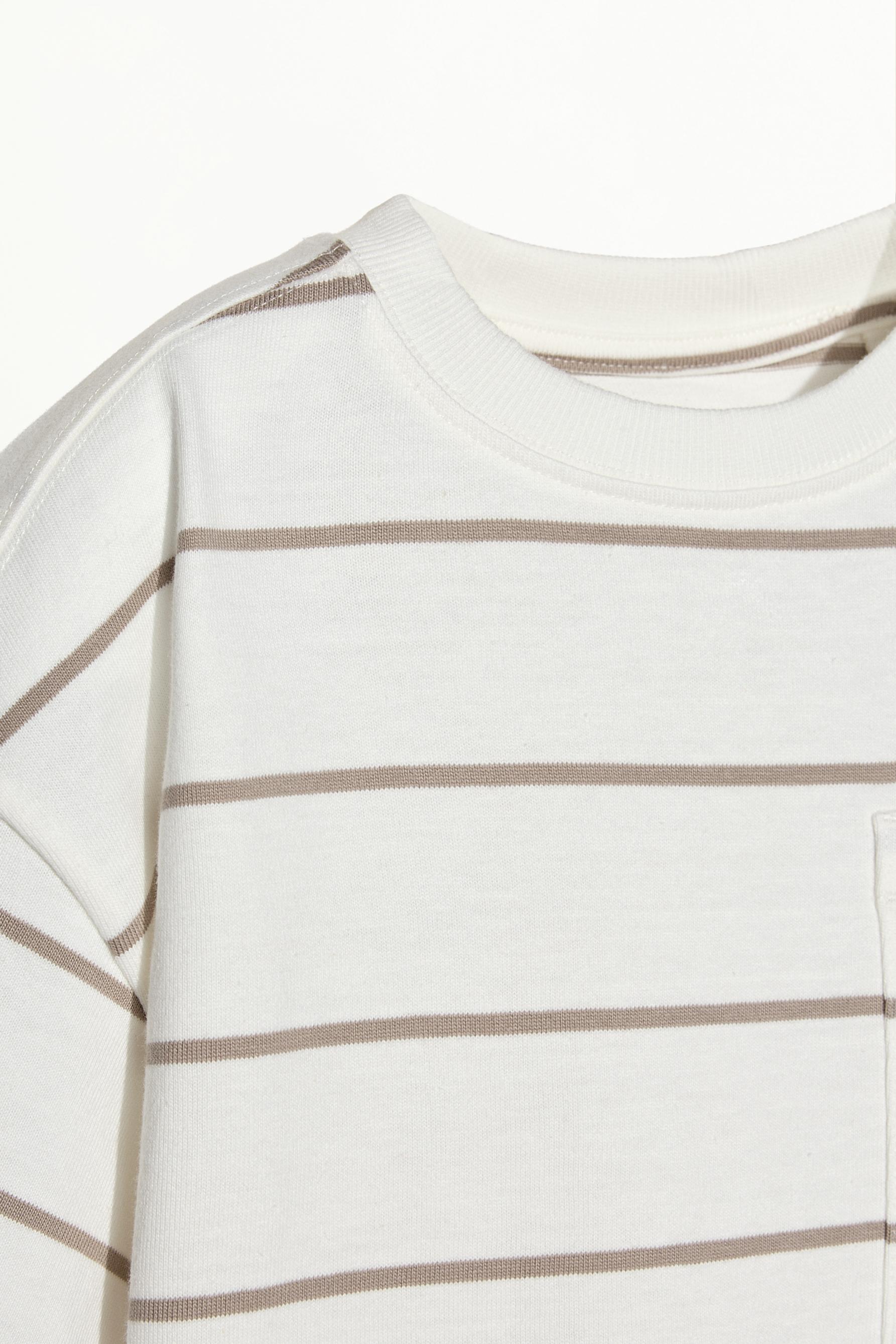 Striped heavy jersey T-shirt