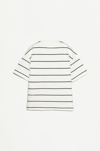 Striped heavy jersey T-shirt