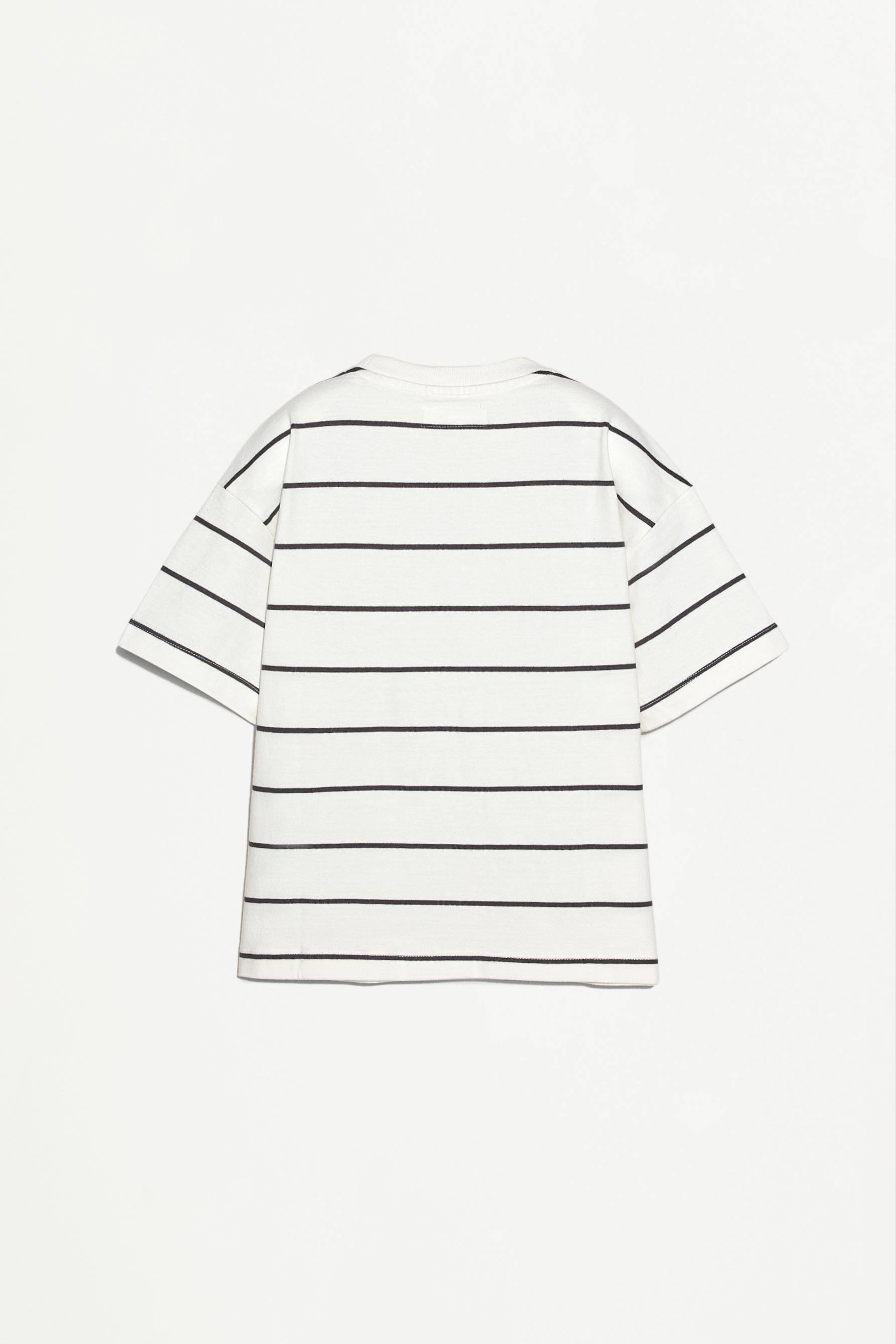 Striped heavy jersey T-shirt