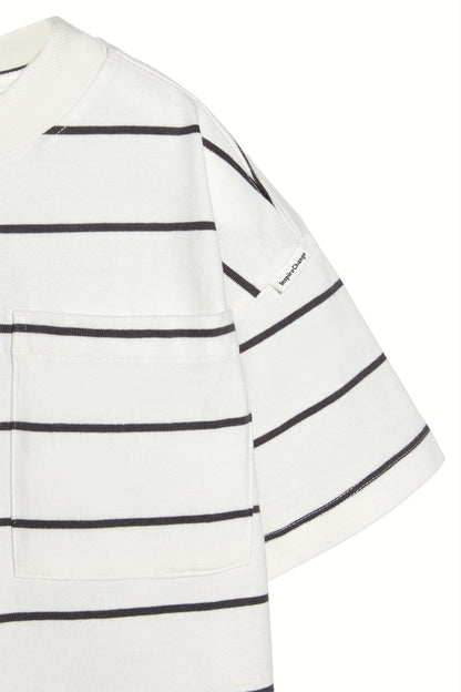 Striped heavy jersey T-shirt