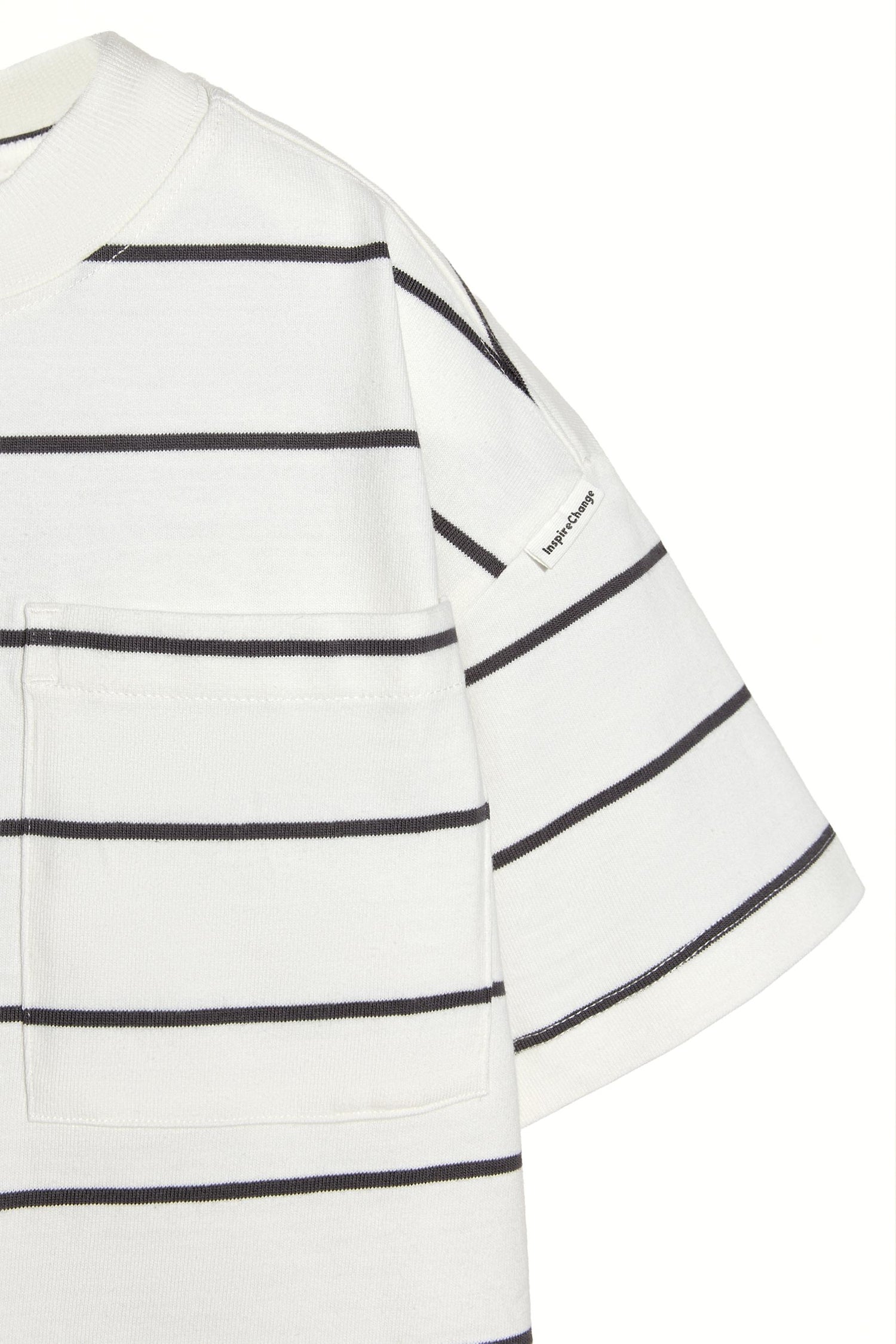 Striped heavy jersey T-shirt