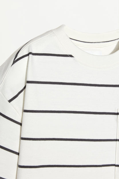 Striped heavy jersey T-shirt