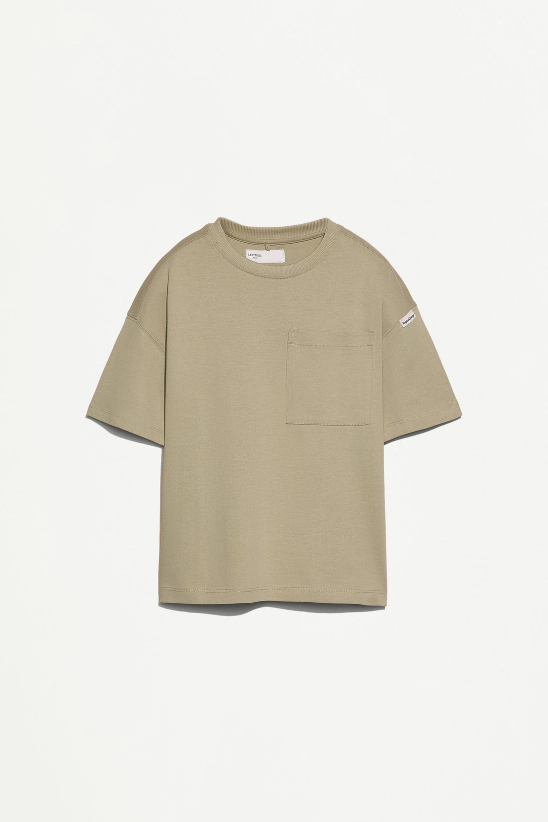 Heavy jersey T-shirt - PALE KHAKI / 11-12 years