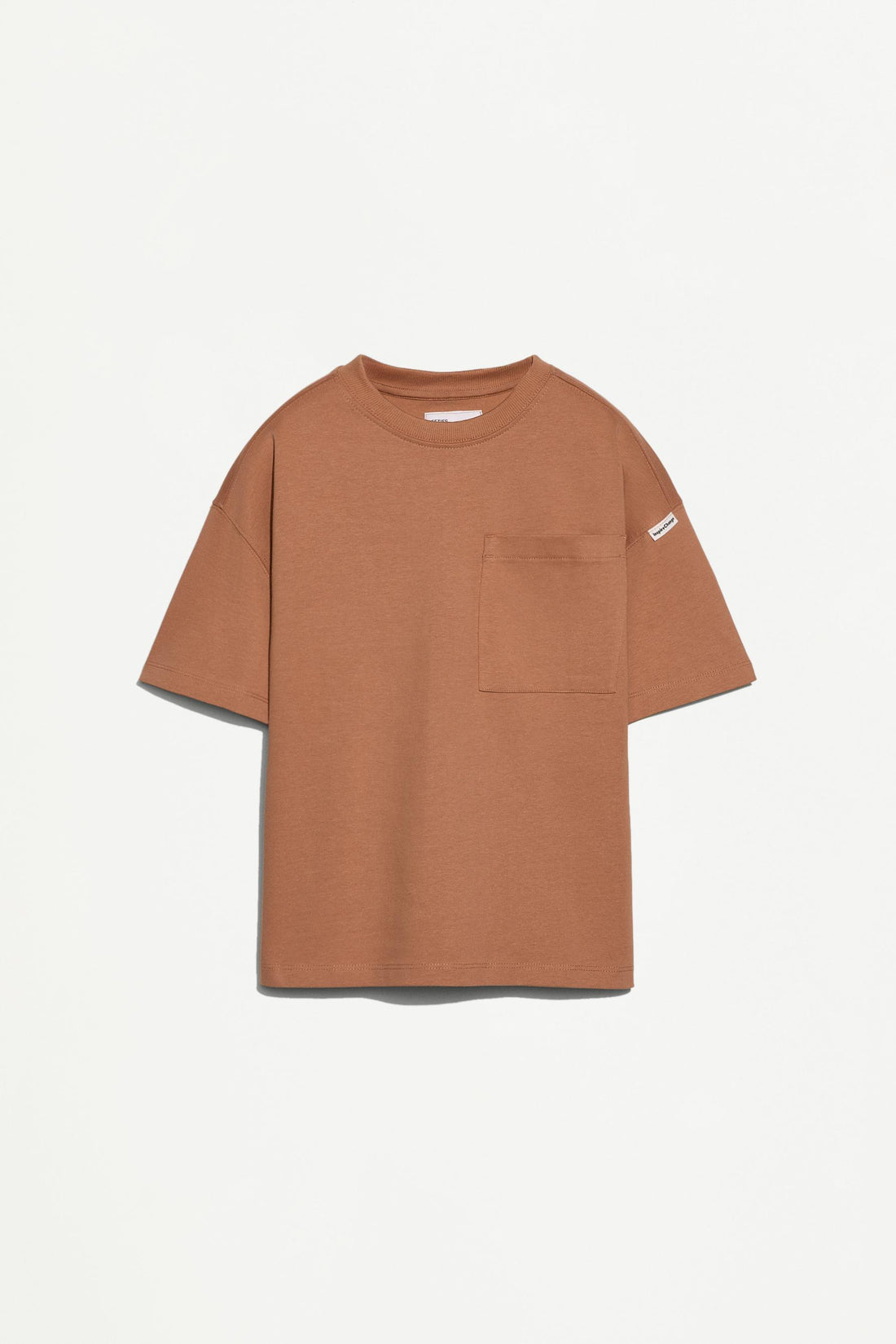 Heavy jersey T-shirt - TERRACOTTA / 11-12 years