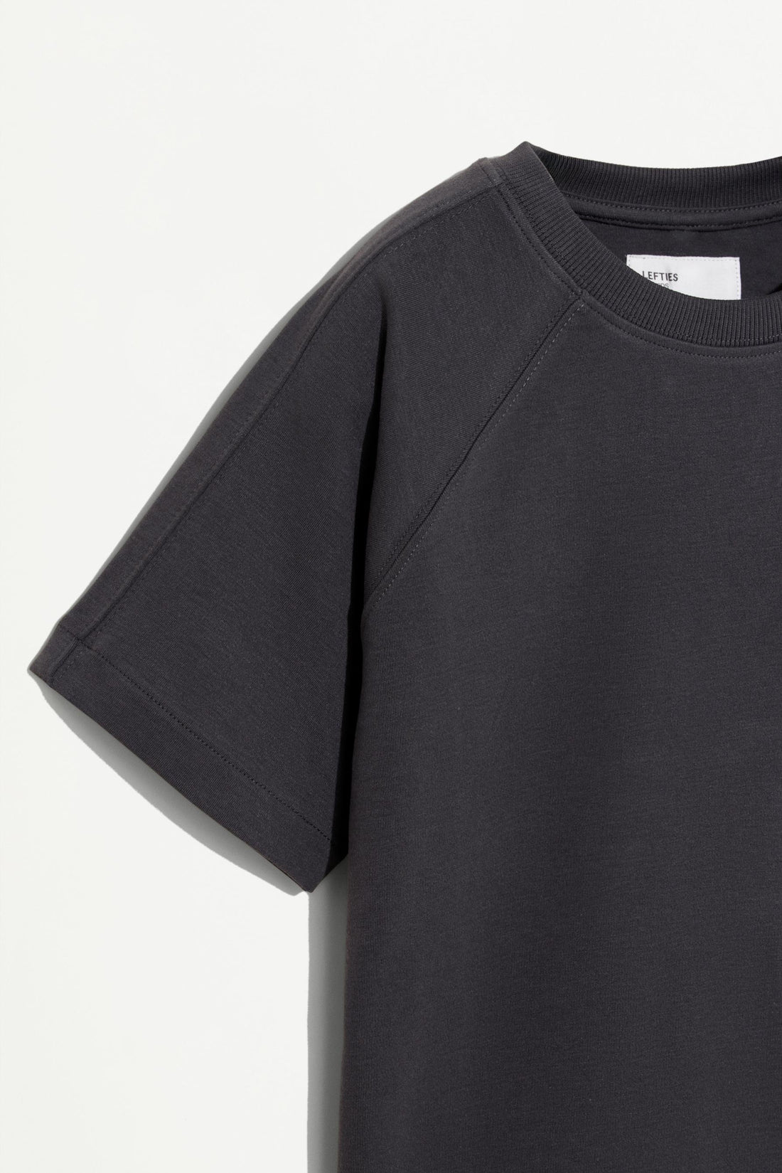 Interlock T-shirt with rubberised slogan