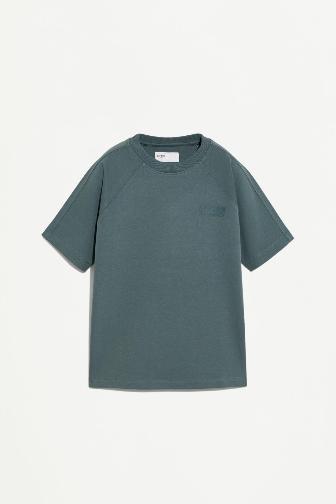 Interlock T-shirt with rubberised slogan. - GREYISH / 11-12 years