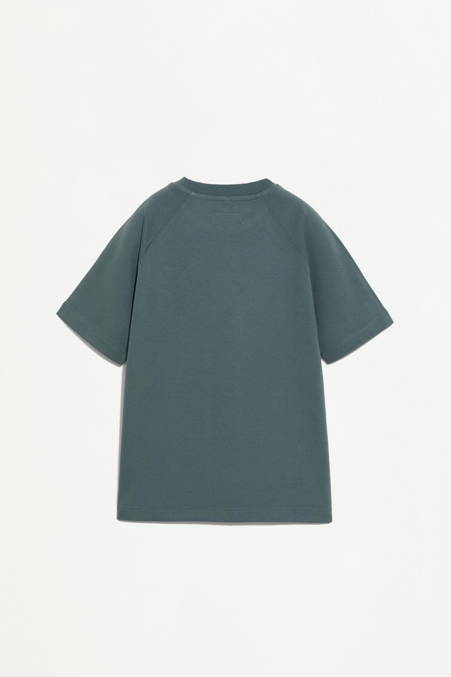 Interlock T-shirt with rubberised slogan