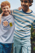 Striped T-shirt - PALE BLUE / 11-12 years