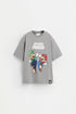 Super Mario Bros Nintendo® T-shirt with a maxi print on the back - ANTHRACITE GREY / 11-12 years