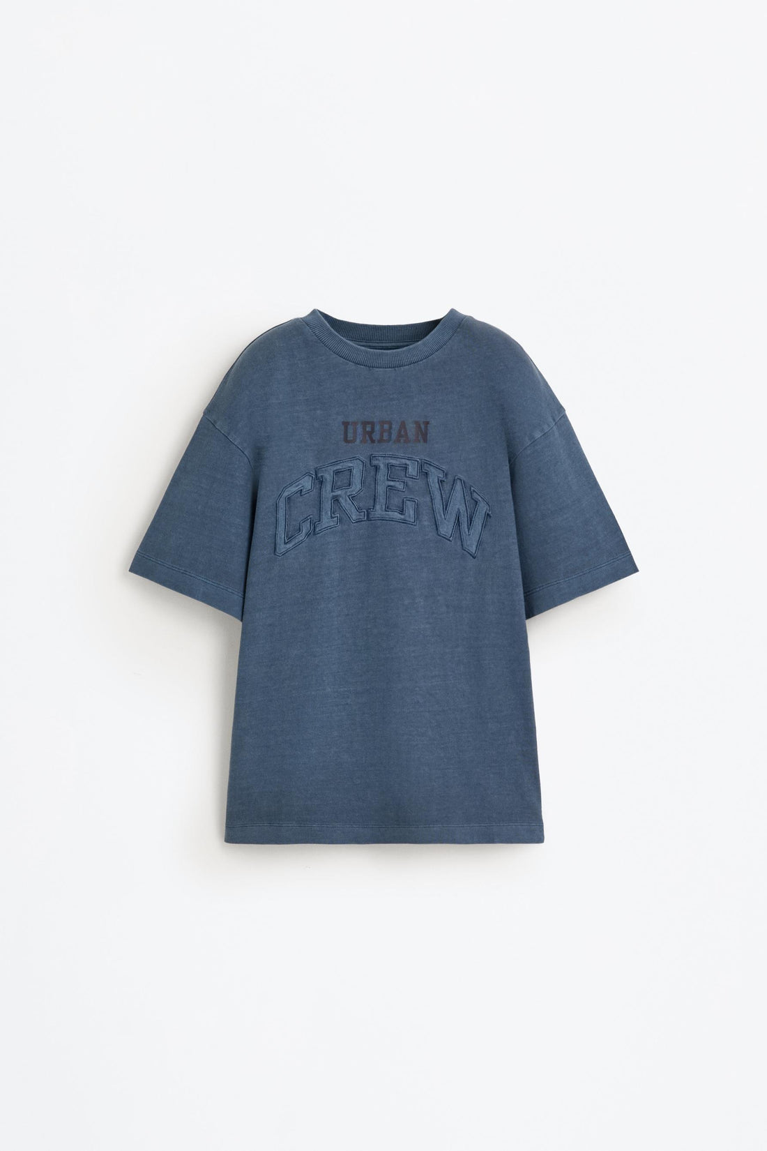 Text patch T-shirt - BLUE / 11-12 years