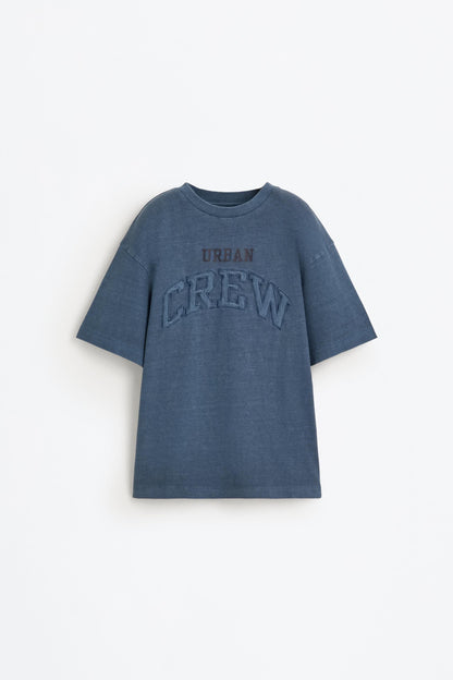 Text patch T-shirt