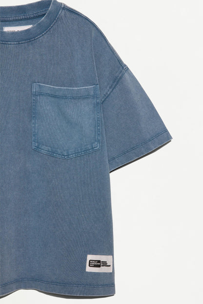 Heavy jersey faded-effect T-shirt