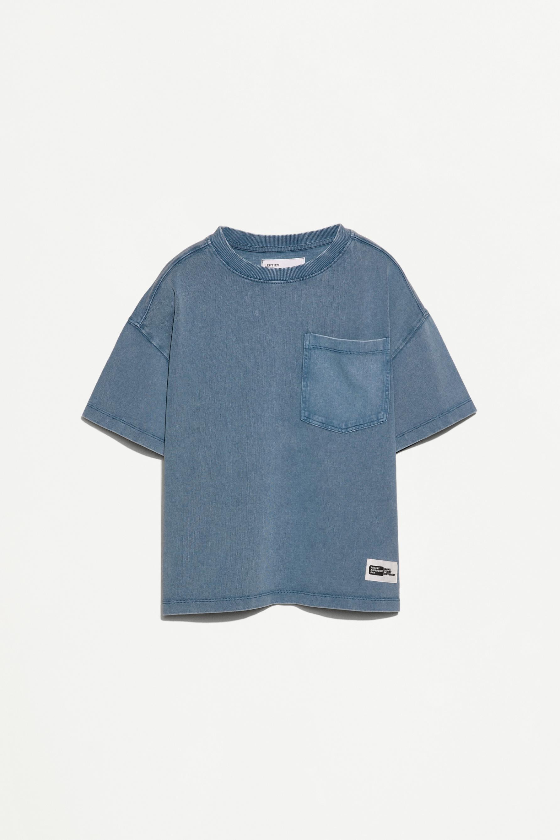 Heavy jersey faded-effect T-shirt