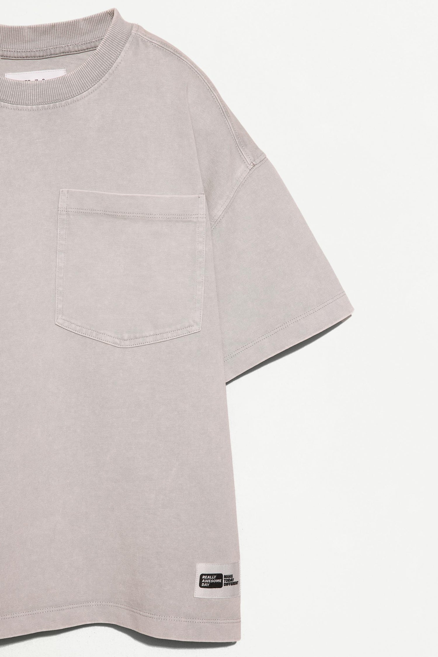 Heavy jersey faded-effect T-shirt